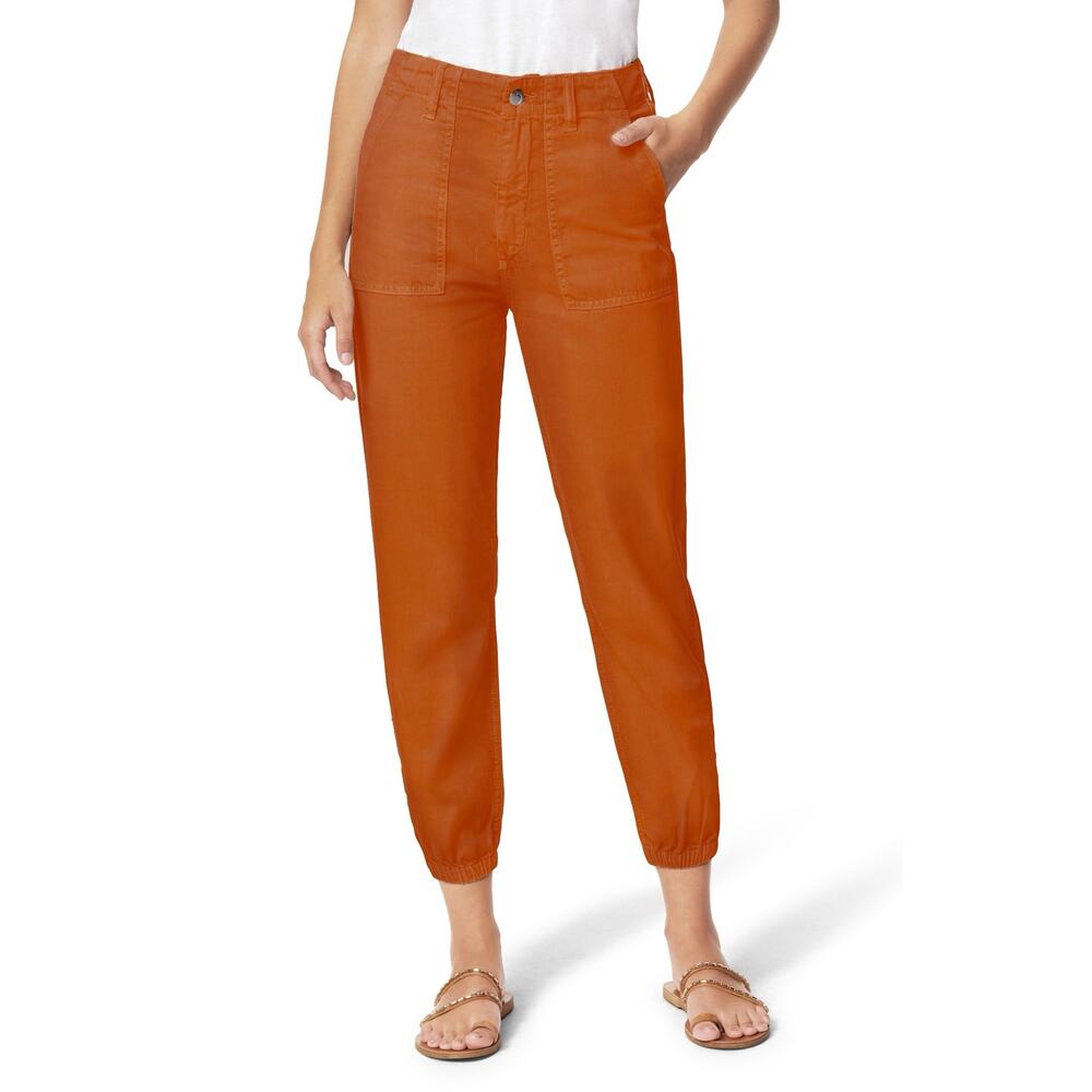 Joe's Burnt Orange High Waisted Utility Crop Jogger Pants Size Women's Size 26